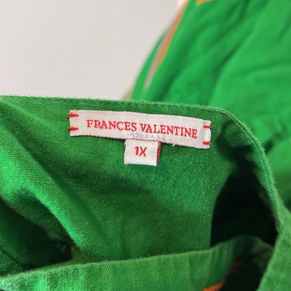 Frances Valentine‎ Picnic Zebra Print Linen-Blend Shift Dress - Picture 9 of 10